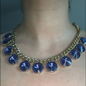 Gorgeous brand new gold, blue necklace